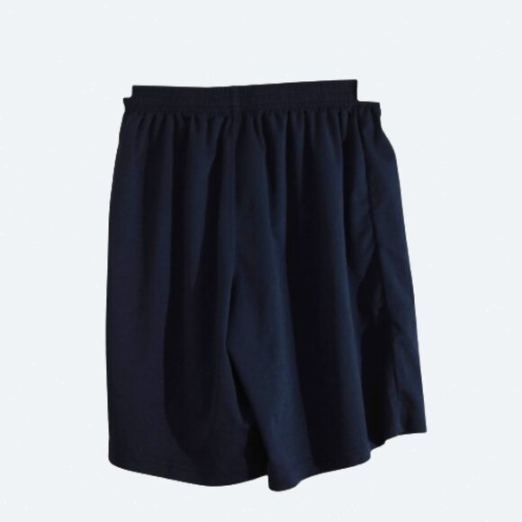 Macron navy blue jersey shorts logo youth size L - Picture 2 of 4